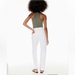 Denim Forum White Joni High Rise Loose 29L Size 27